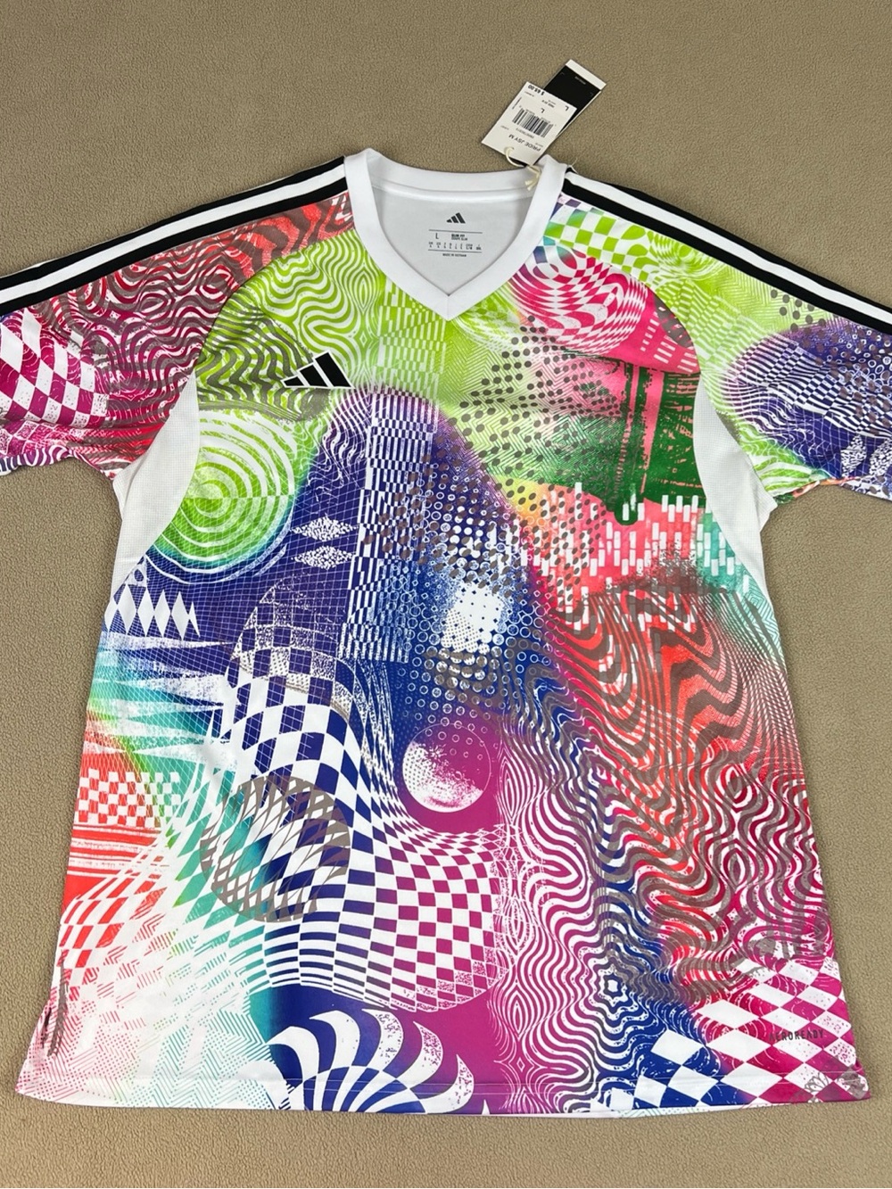 Adidas X Jeremy Scott Men’s Tricot Pride Soccer Jersey. Men's Sz L, JL8097